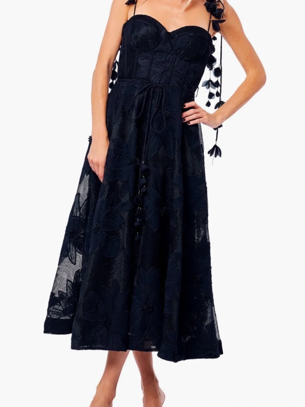 Ciebon Emilia bustier lace Midi Dress cocktail